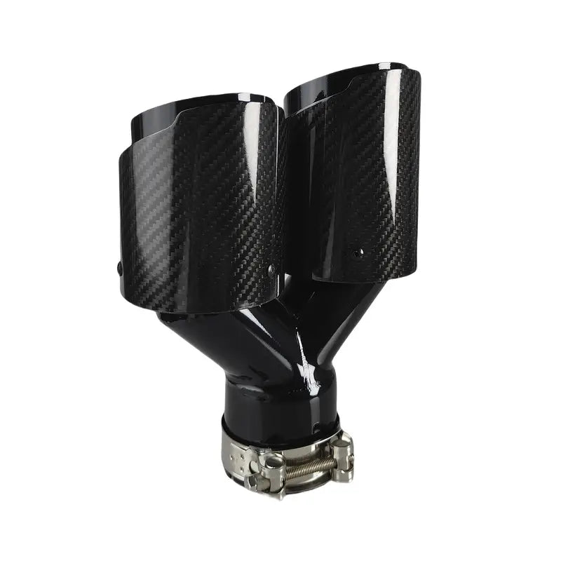 Dubbelpipigt ändrör kolfiber olika storlekar